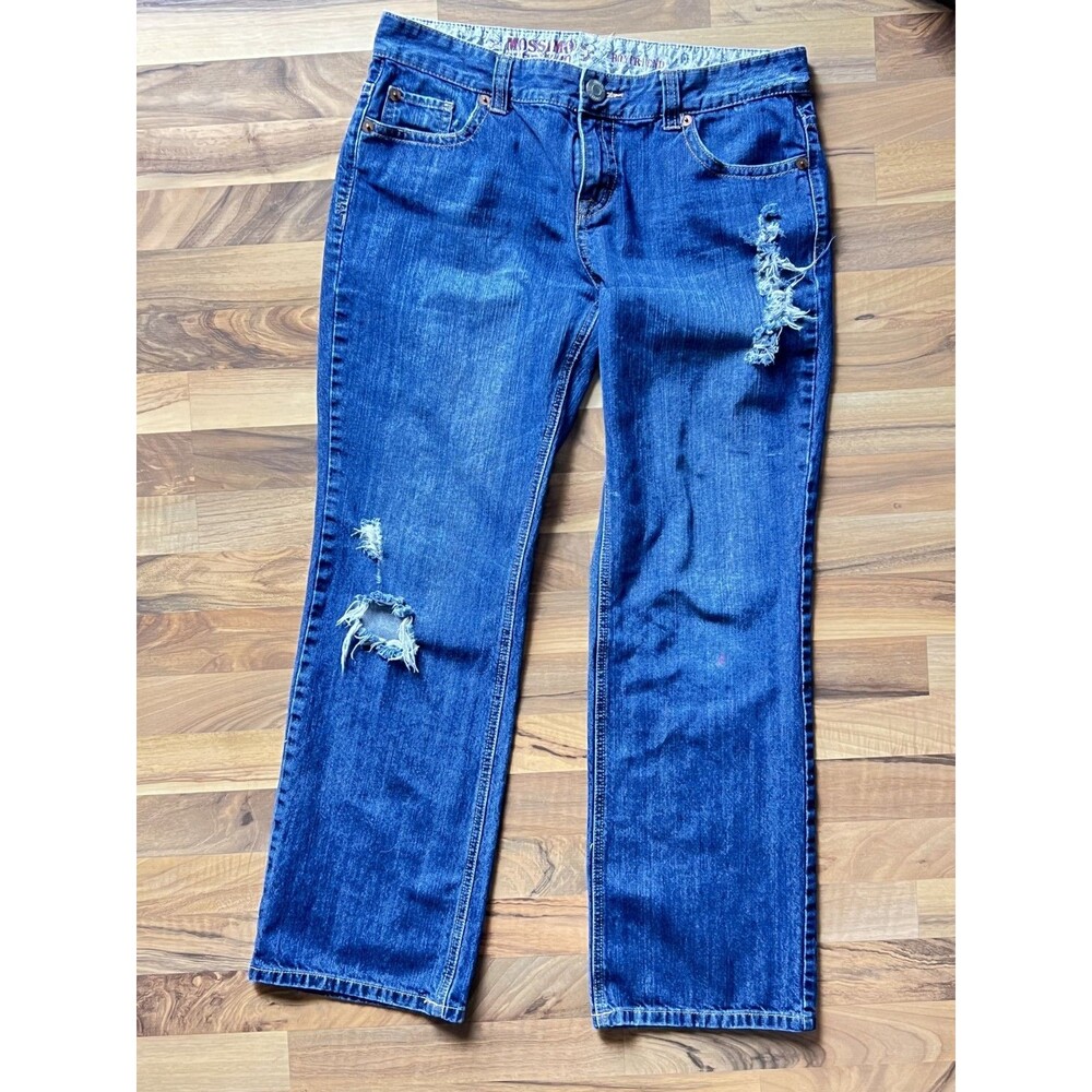 Mossimo Supply Co Boyfriend Jeans Womens Sz 13(36x30) Striaght Denim